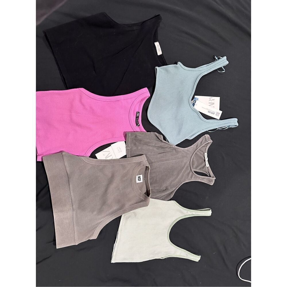 Crop top bundle 6 tank tops all fit size XS / S